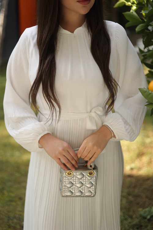 Wholesale Womens White Maxi Hijab Dress