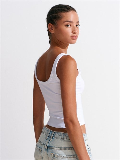 Wholesale Womens White Modal Cotton Tank Top