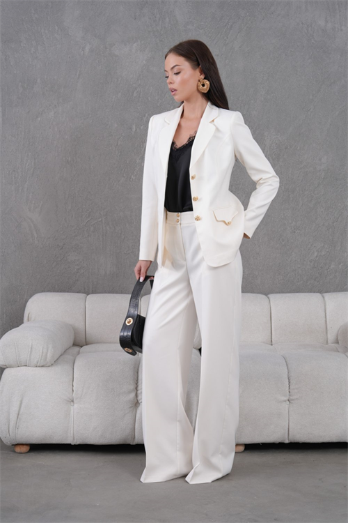 Wholesale Womens White Two-Piece Suit 
