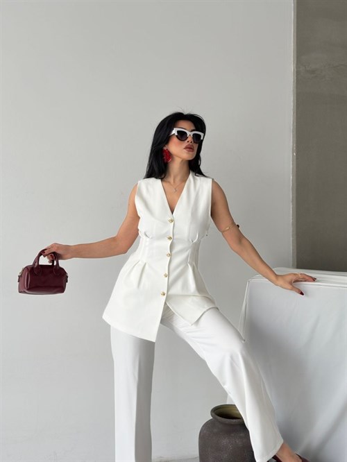 Wholesale Womens White Two-Piece Suit 