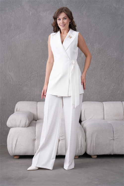 Wholesale Womens White Two-Piece Suit 