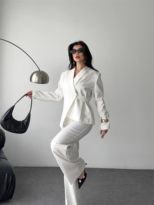 Wholesale Womens White Two-Piece Suit 