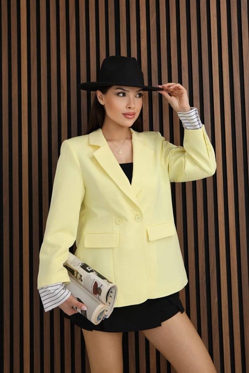 Wholesale Womens Yellow Blazer