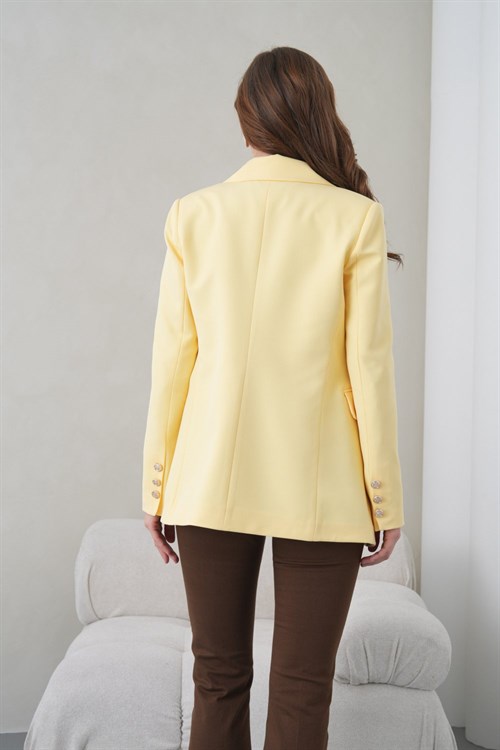 Wholesale Womens Yellow Plus Size Blazer