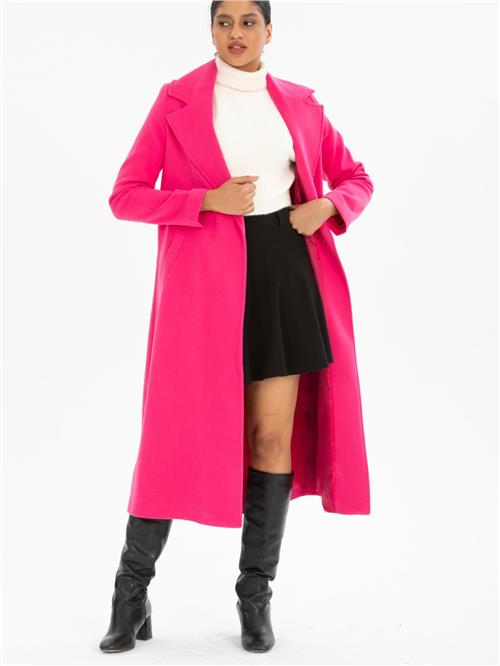 Women coat wholesale Fucshia color