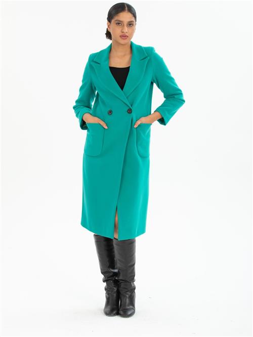 Women coat wholesale Petrol color