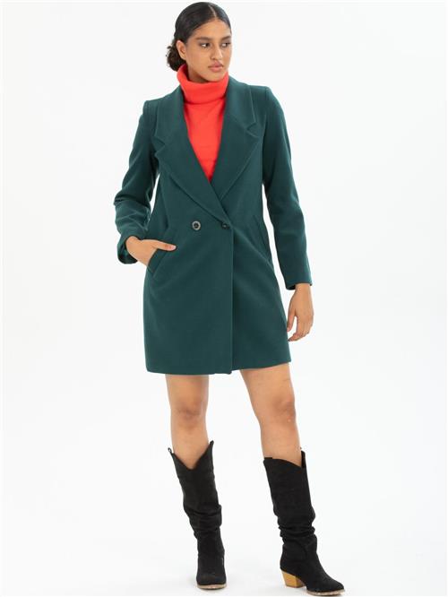 Women coat wholesale Petrol color