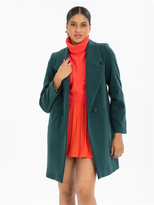 Women coat wholesale Petrol color