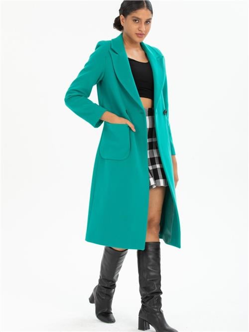 Women coat wholesale Petrol color