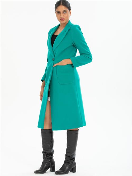 Women coat wholesale Petrol color