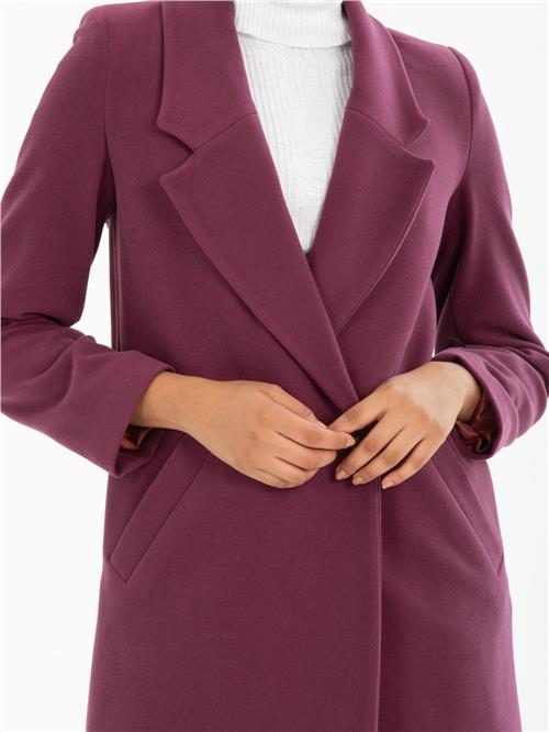 Women coat wholesale Plum color