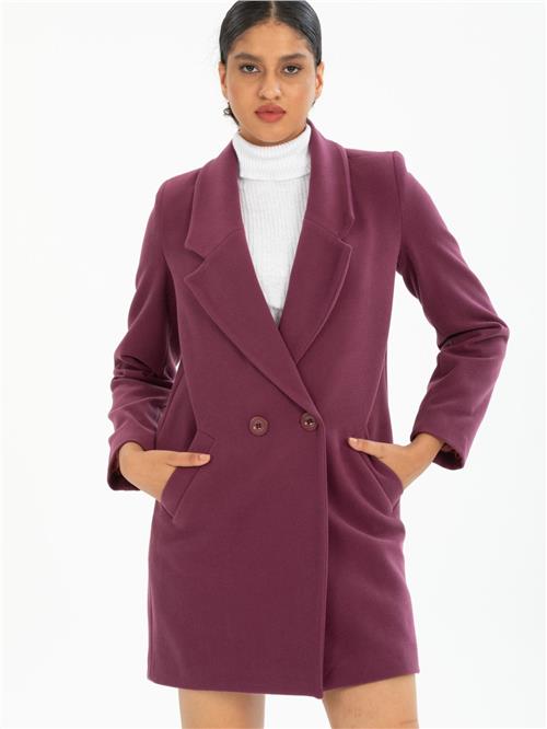 Women coat wholesale Plum color