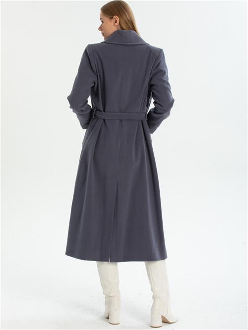 Women coat with belt wholesale Anthracite color