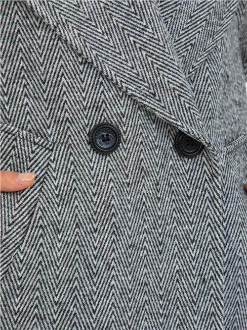 Women Coat With Belt Wholesale Gray Color