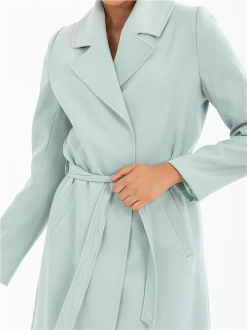 Women coat with belt wholesale Light Menthol color