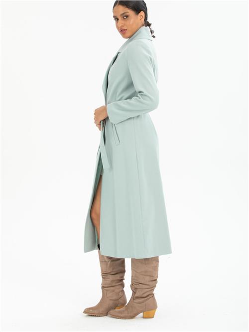 Women coat with belt wholesale Light Menthol color
