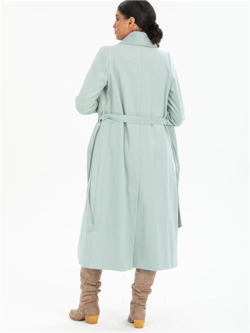 Women coat with belt wholesale Light Menthol color