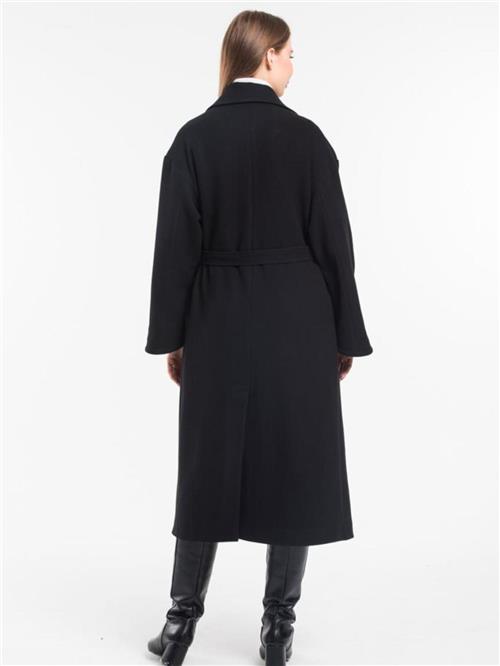 Women coat with belt wholesale Navy color