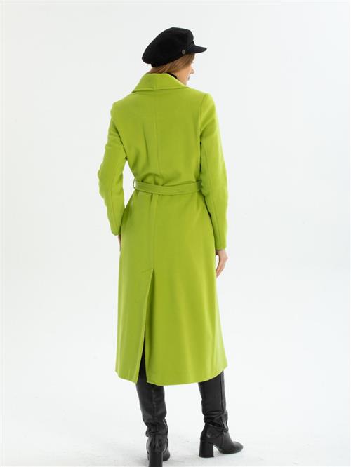 Women coat with belt wholesale Pistachio color