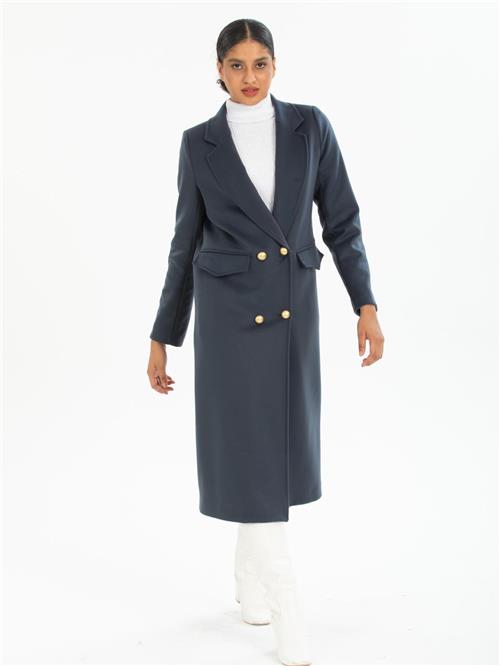 Women four-button coat wholesale Anthracite color