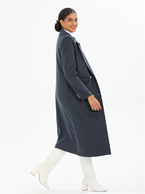 Women four-button coat wholesale Anthracite color