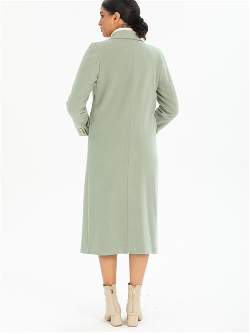 Women four-button coat wholesale Menthol color