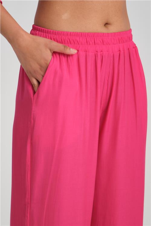 Women shirt and pants set wholesale Fuchsia color