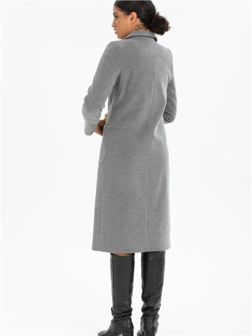 Women two-button coat wholesale Gray color