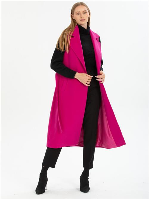 Women vest with belt wholesale Fuchsia color