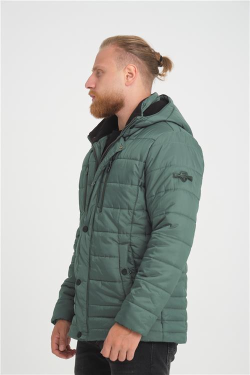 Wholesale Green Polar Lined Overcoat