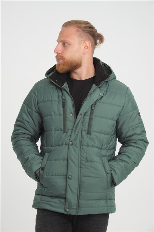 Wholesale Green Polar Lined Overcoat