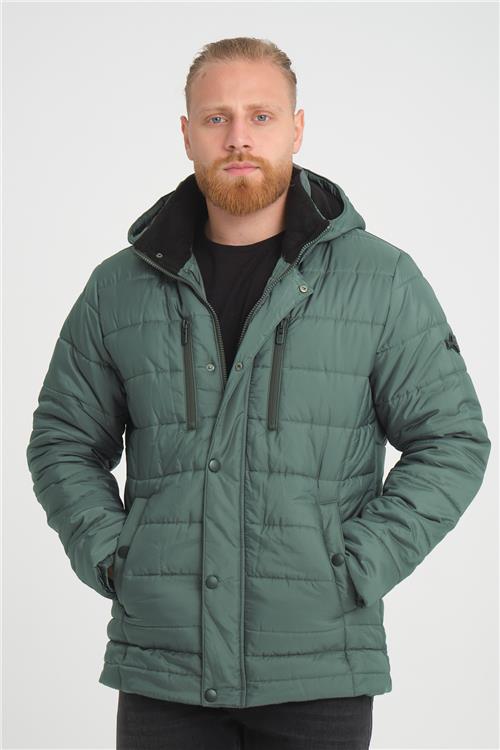 Wholesale Green Polar Lined Overcoat
