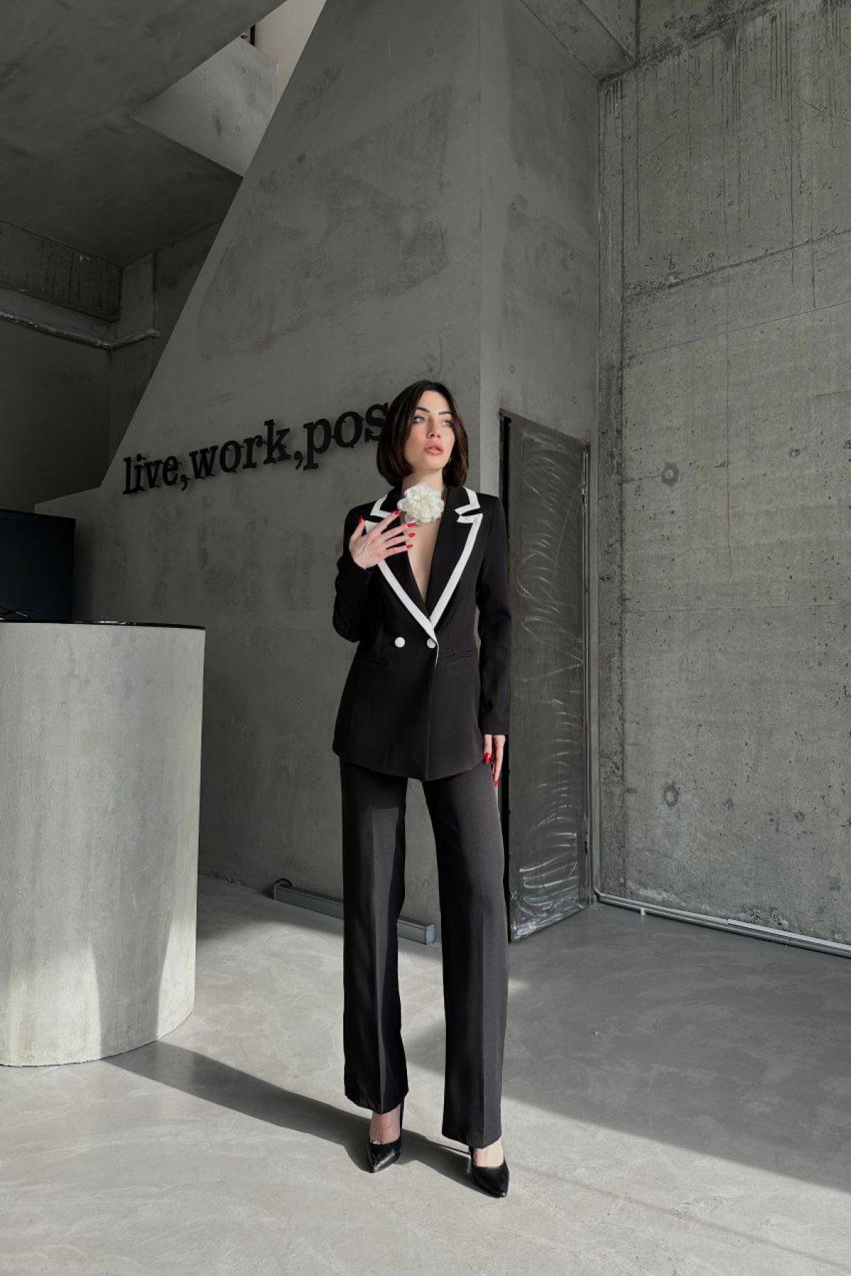 スーツ DIESEL Women Suits LA157030AFAA9XXA Black Women's Ruched Back Blazer CA