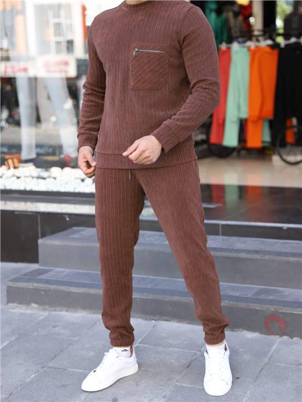 Men sweatsuit wholesale Brown color Wholesale Tracksuit Set