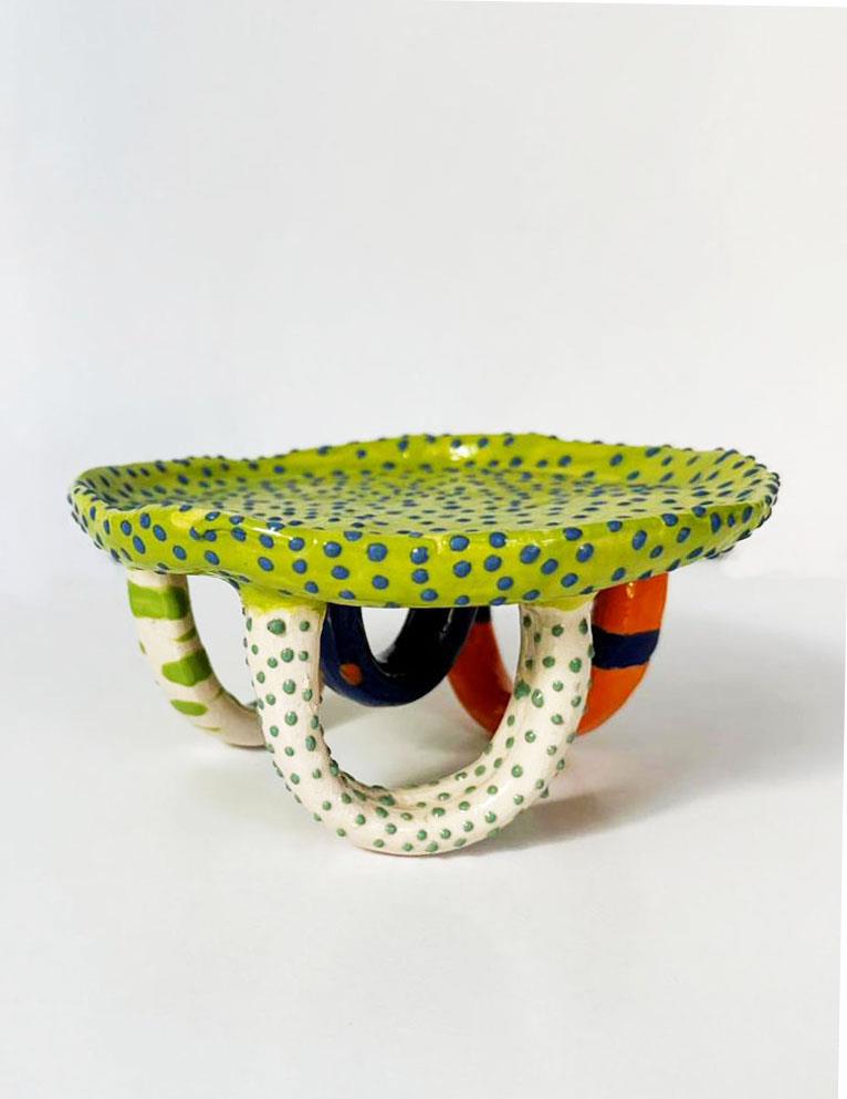 Pop-Art Mini Ayaklı Sunum Tabağı