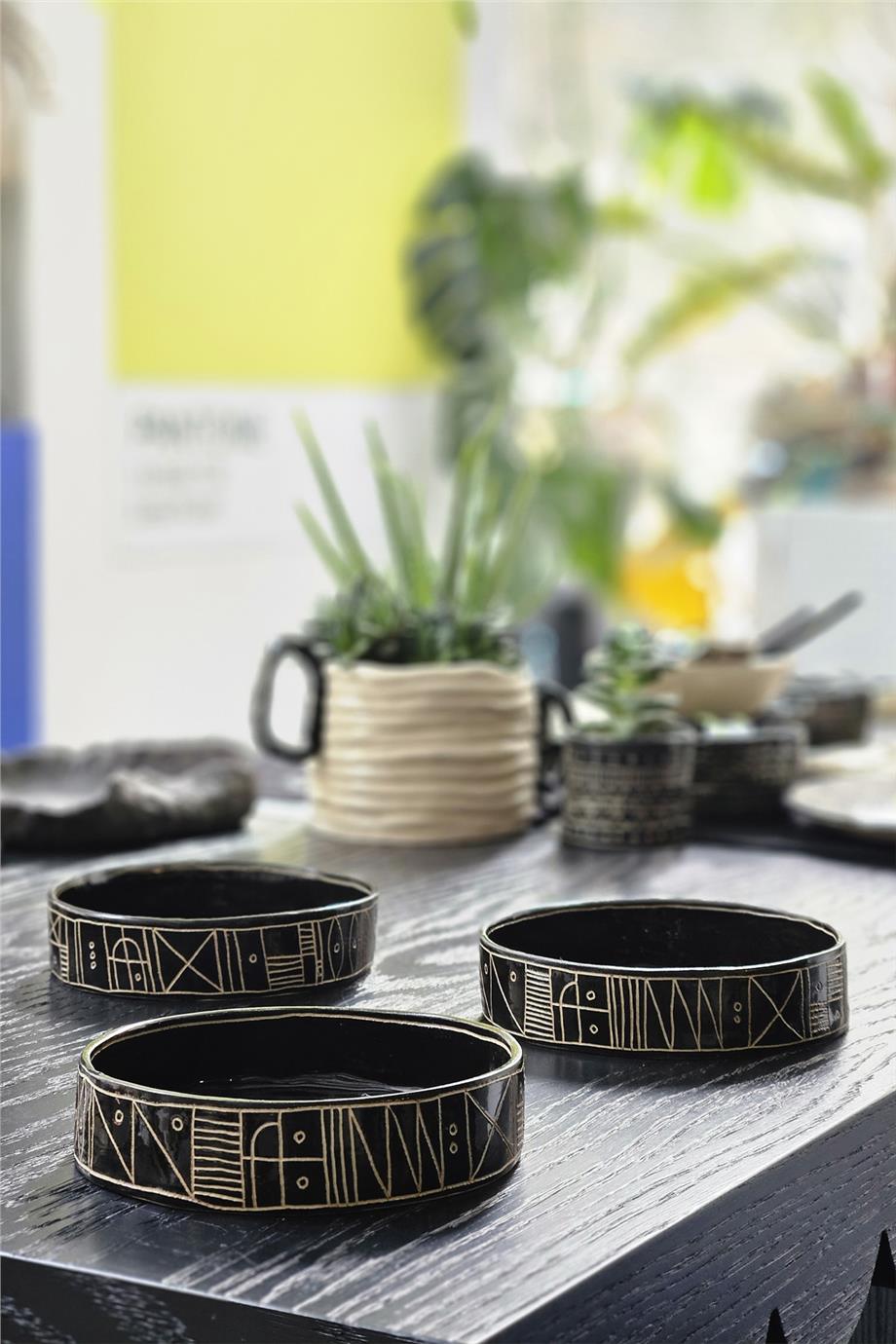 Sgraffito El Yapımı Kase