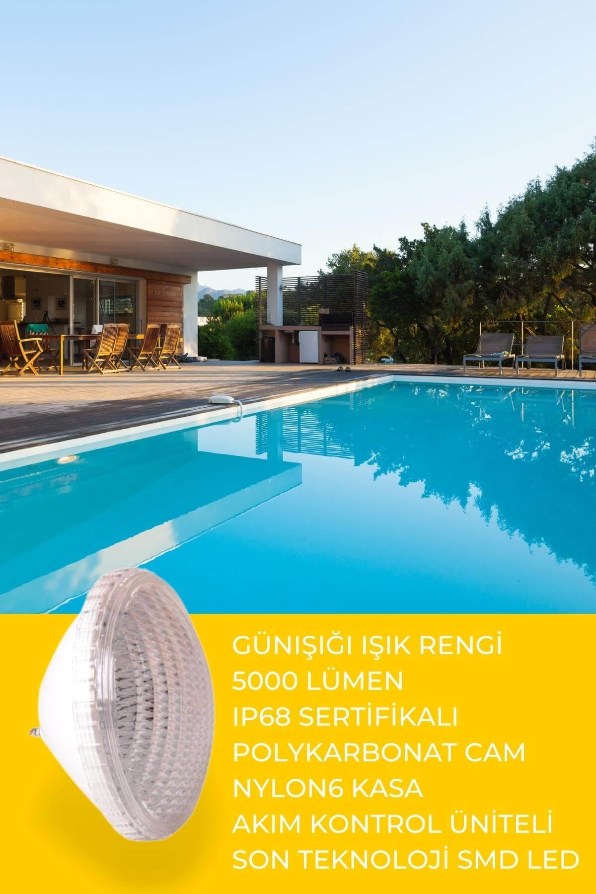 Önen Kimya Havuz Aydınlatmaları İçin 30W Gün Işığı Renk Led Ampul PAR-56