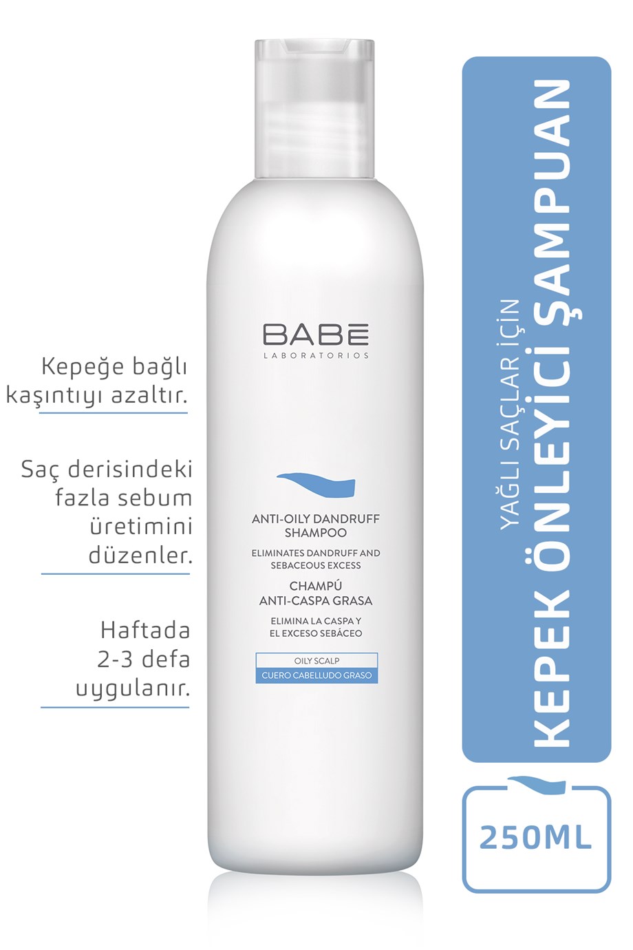 BABE Seboreik Kepek Şampuanı pH 5.0 - 250ml | EczanemveBen.com