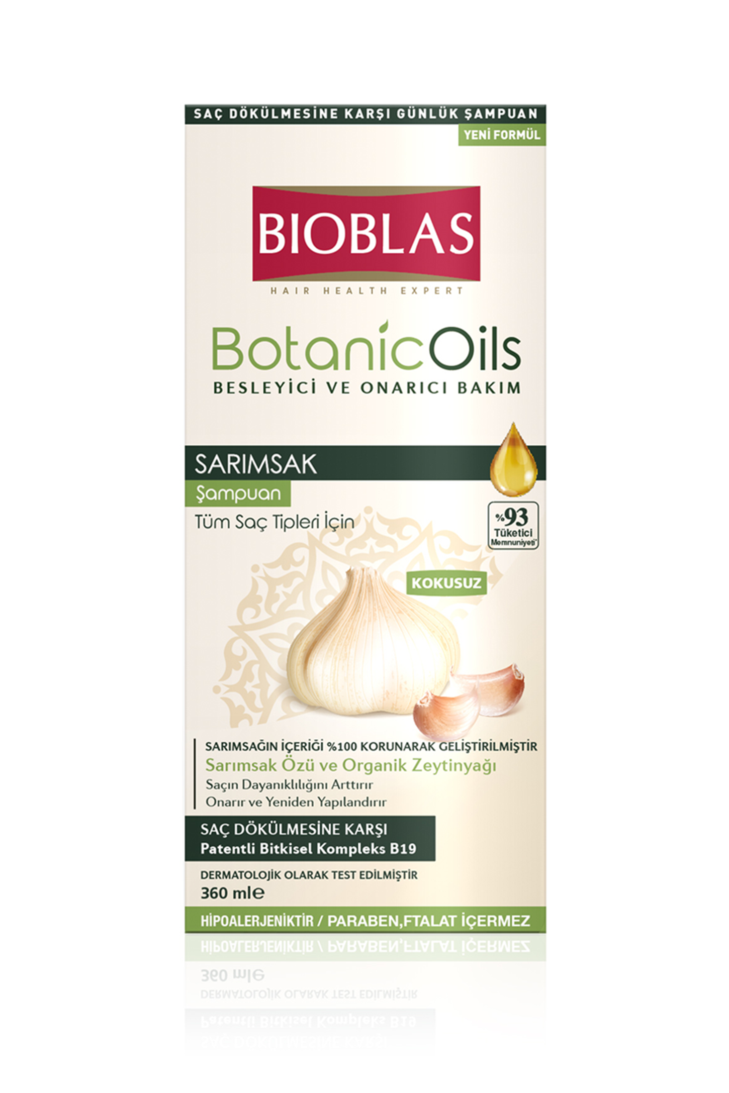 Bioblas Sarımsak Şampuanı Tüm Saç Tipleri İçin (Kokusuz) 360ml |  EczanemveBen.com