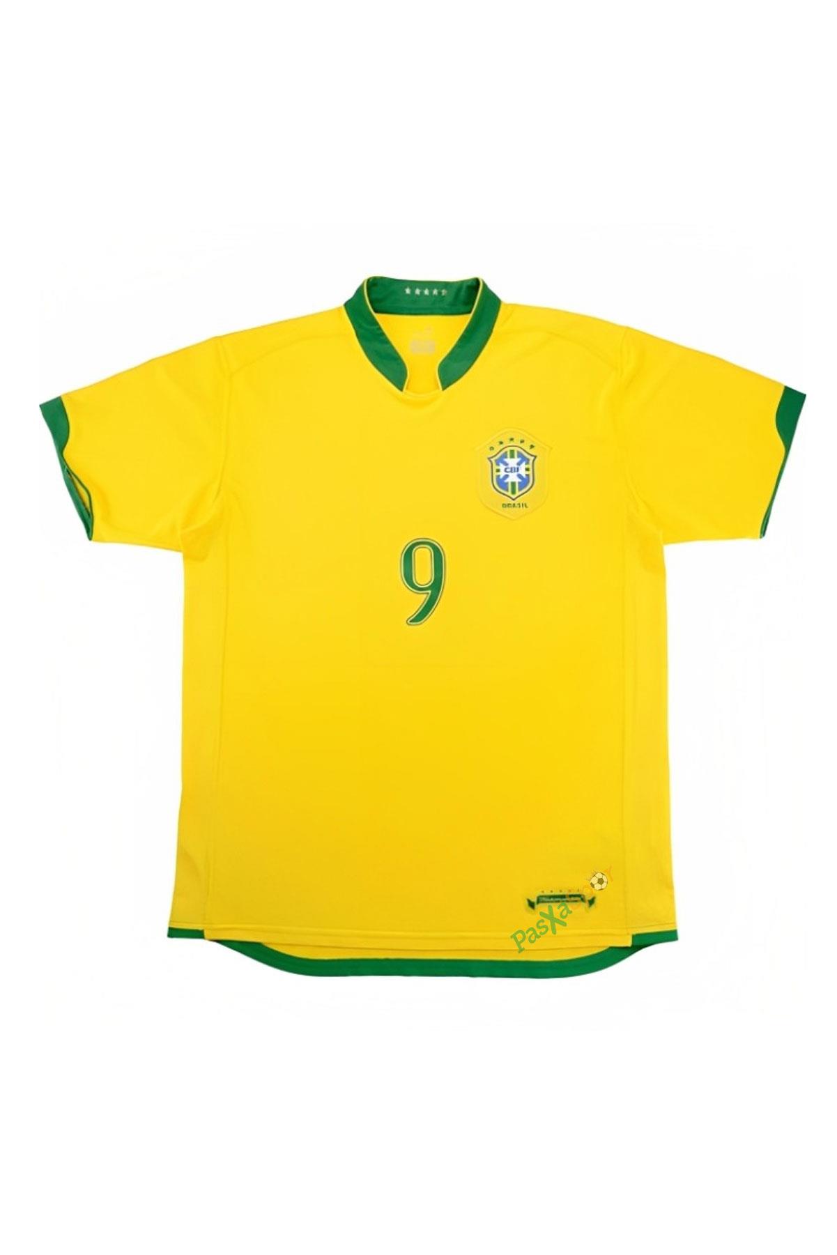  Brezilya 2006 Dünya Kupası İç Saha Ronaldo Retro Maç Forması