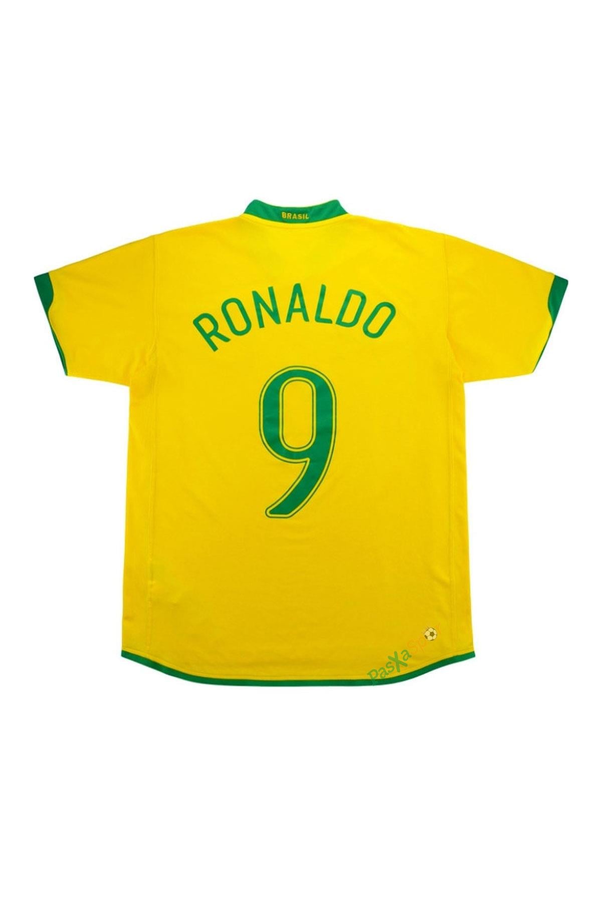  Brezilya 2006 Dünya Kupası İç Saha Ronaldo Retro Maç Forması