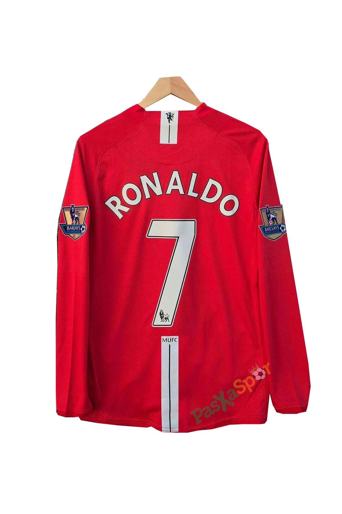 2008 Manchester United Premier Lig Fontlu Uzun Kollu Ronaldo Formas