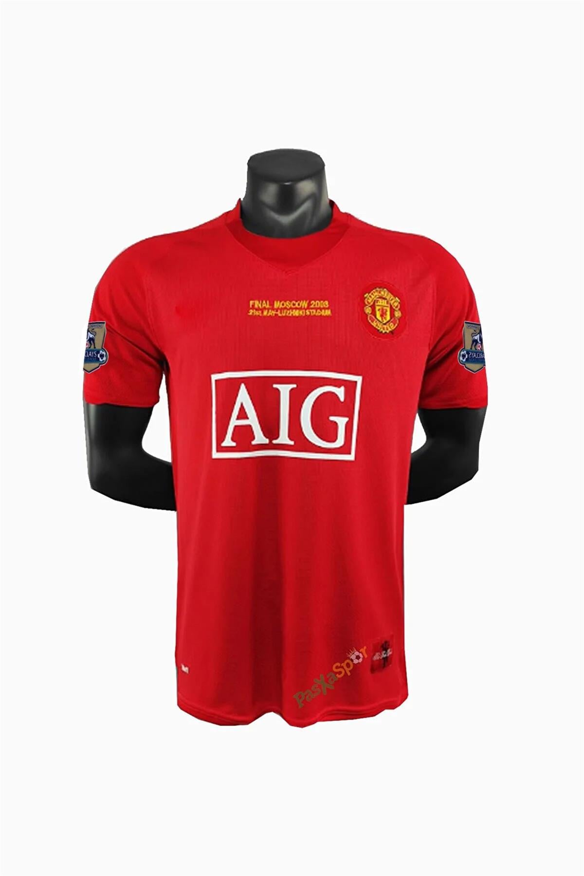 2008 Manchester United Premier Lig Fontlu Kısa Kollu Ronaldo Forması