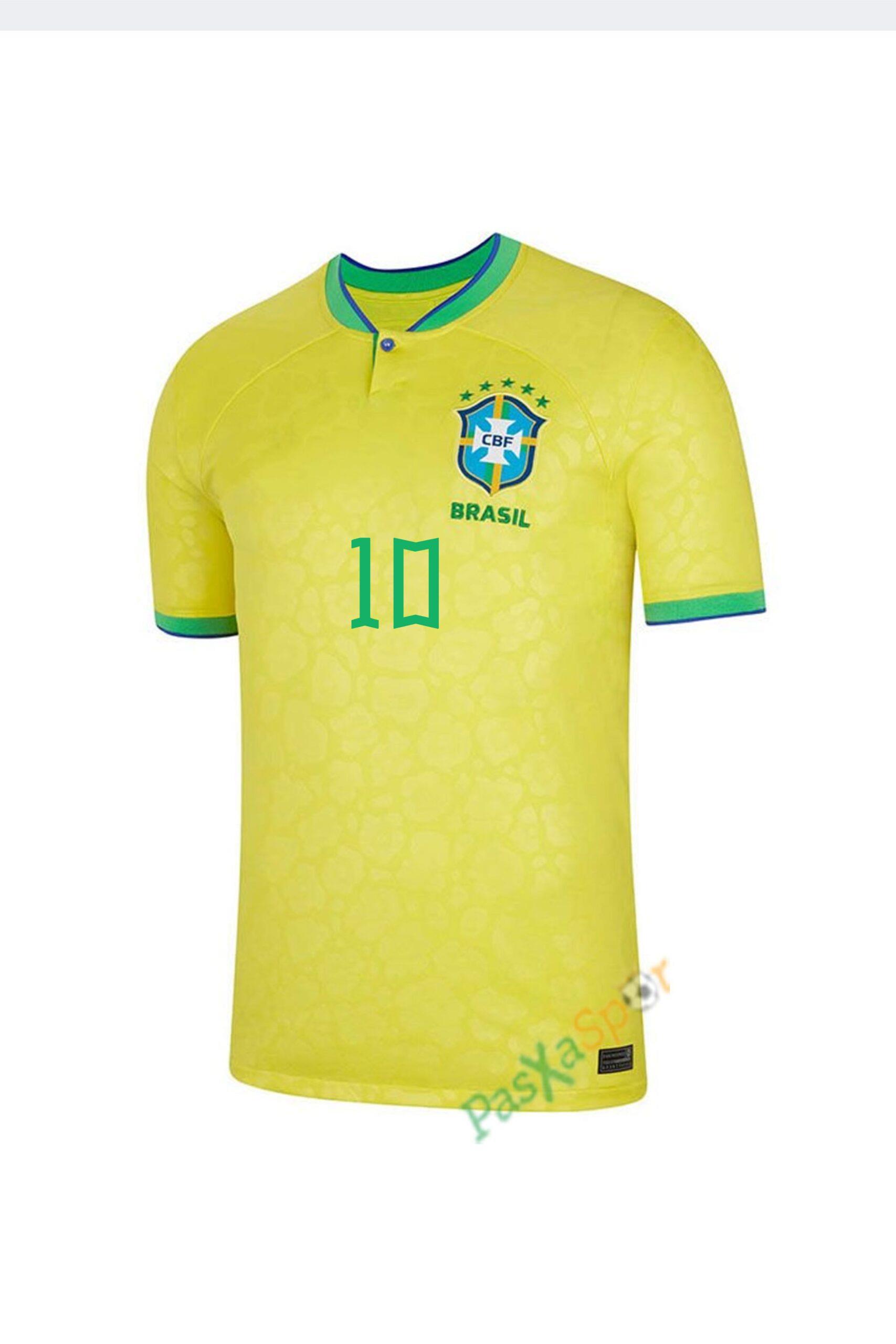 2022 Dünya Kupası Brezilya Neymar Jr İç Saha Maç Forması