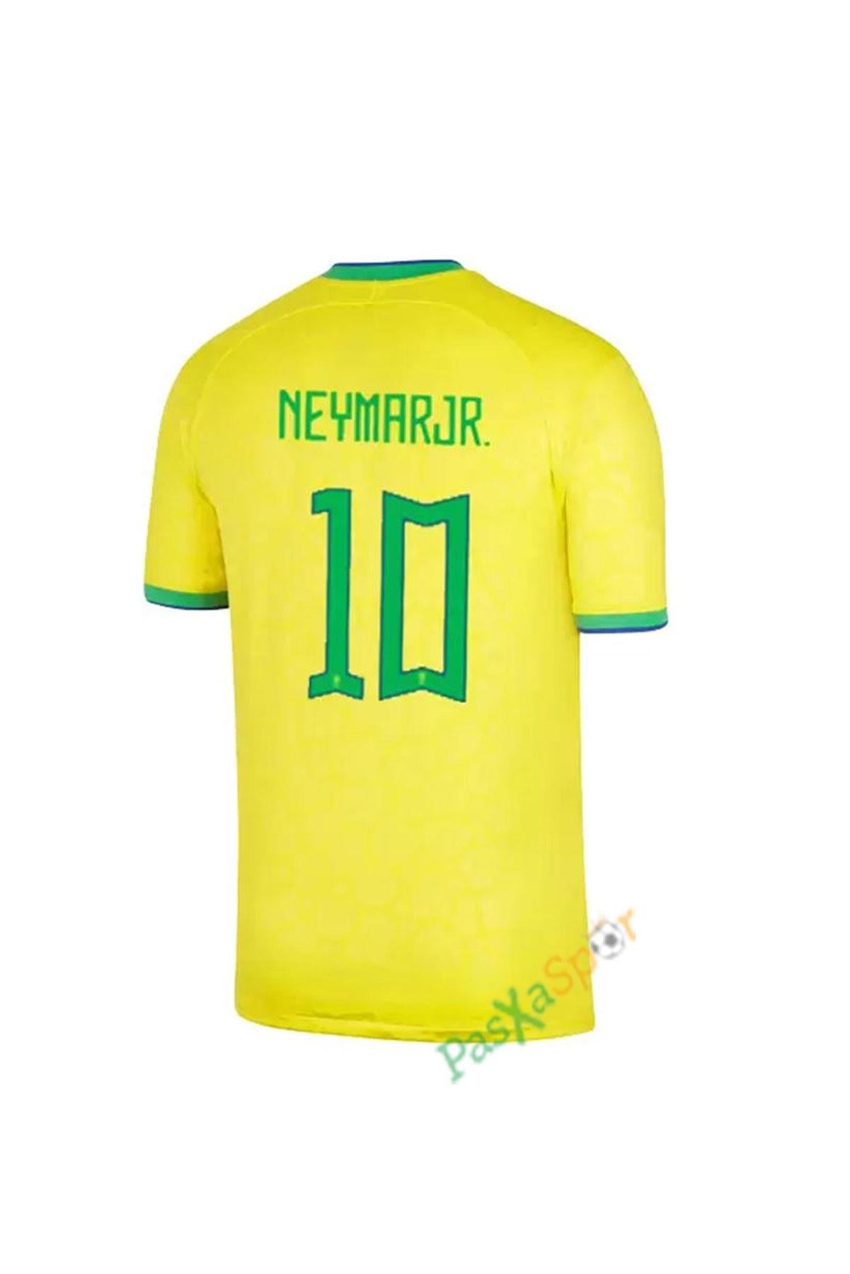 2022 Dünya Kupası Brezilya Neymar Jr İç Saha Maç Forması