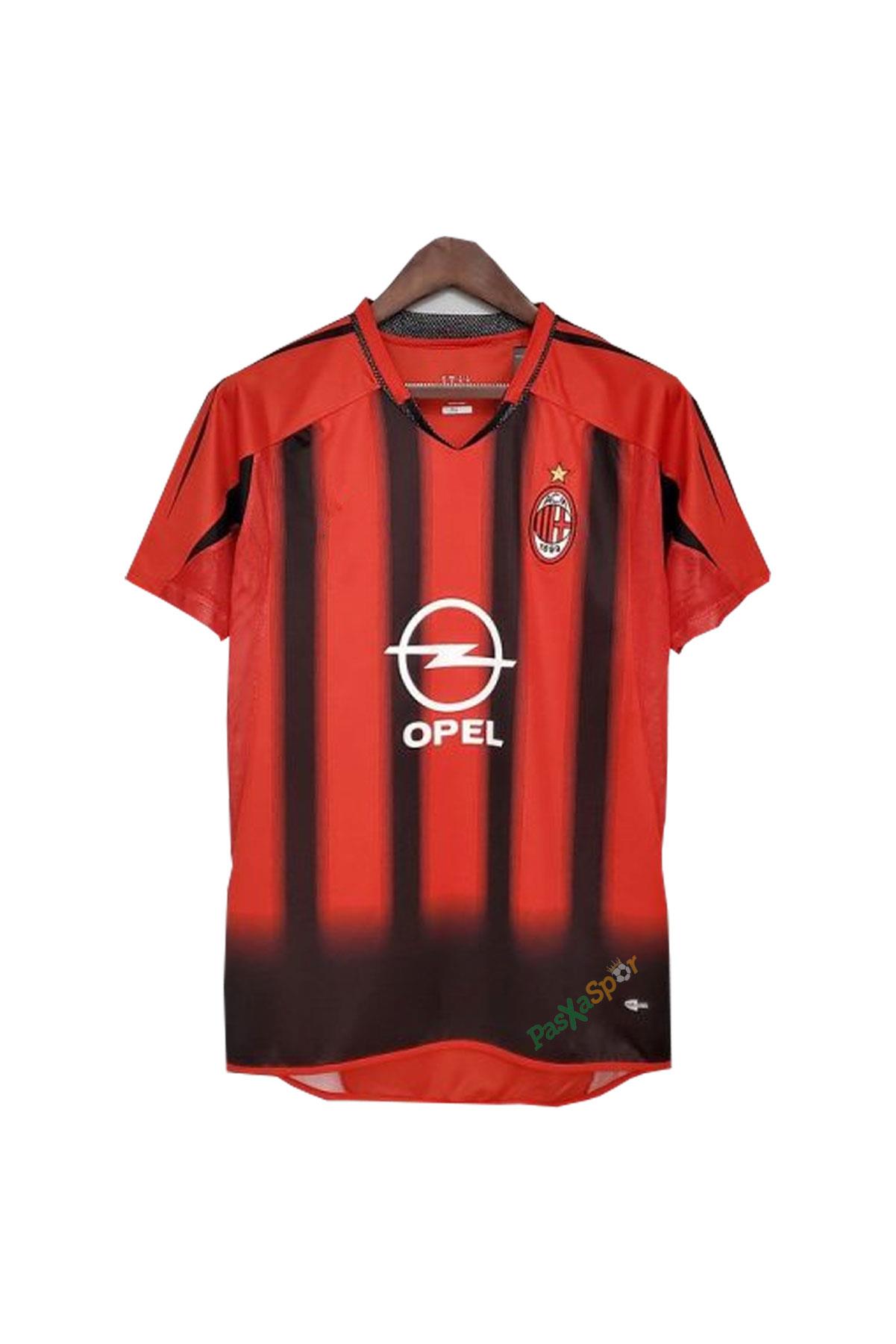 Ac Milan 2004-2005 İç Saha Şampiyonlar Ligi Maldini Kısa Kol Maç Forması