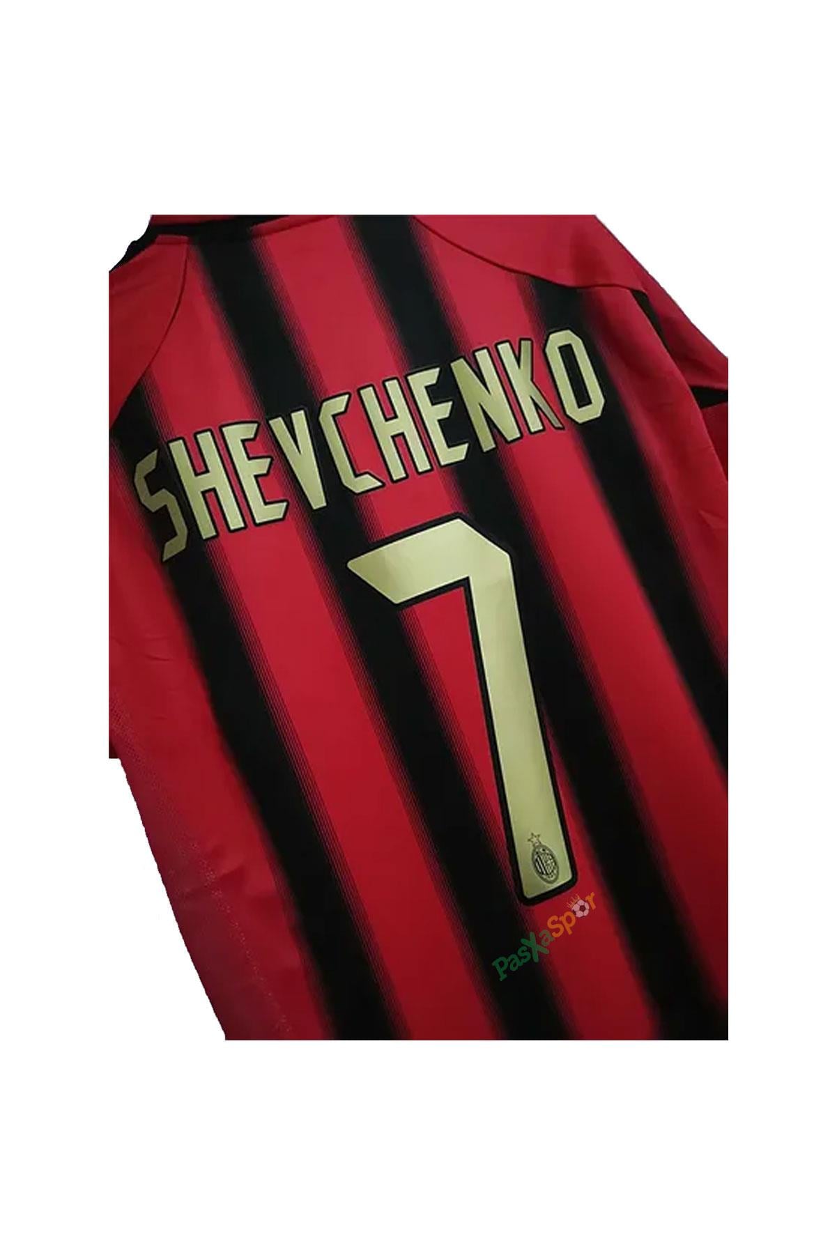 Ac Milan 2004-2005 İç Saha Şampiyonlar Ligi Shevchenko Kısa Kol Maç Forması