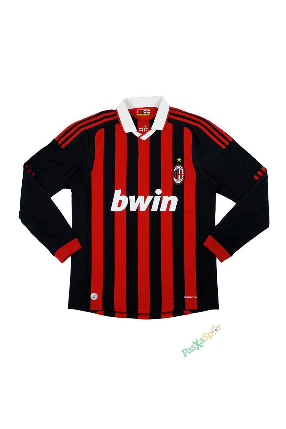 Ac Milan 2009 İç Saha Şampiyonlar Ligi Ronaldinho Uzun Kol Maç Forması 