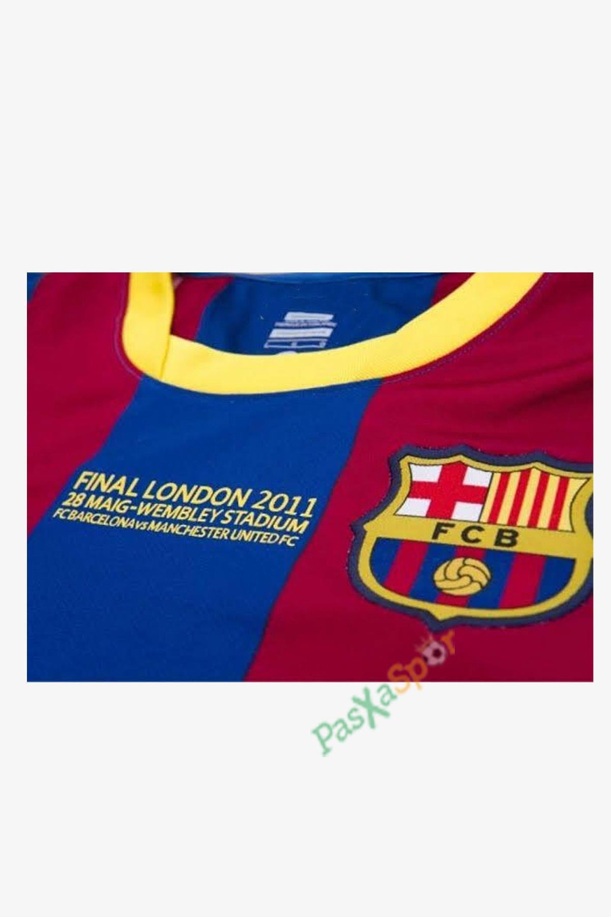 Barcelona 2010-2011 Sezonu Şampiyonlar Ligi Finali Messi Retro Maç Forması