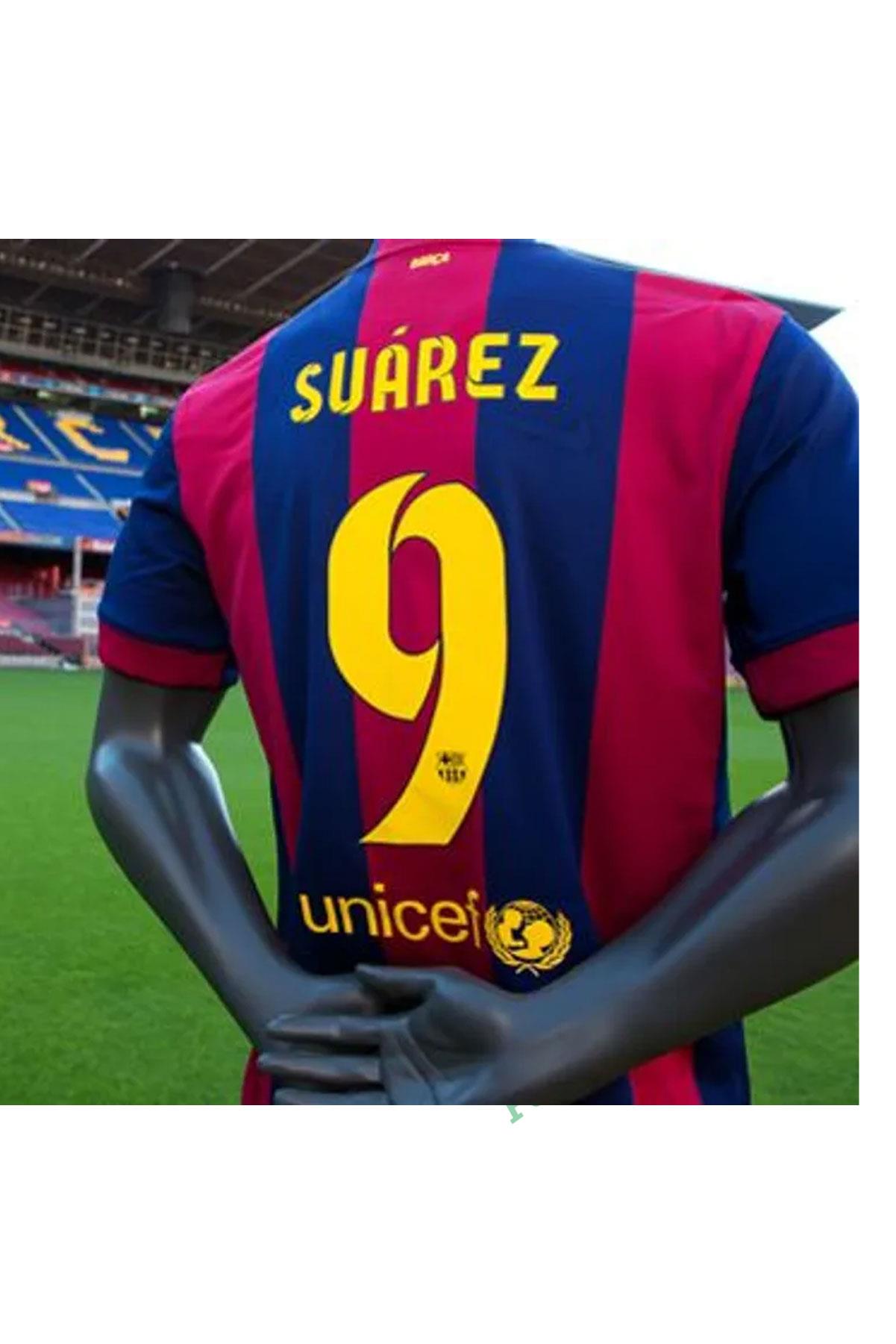 Barcelona 2014-2015 Sezonu Şampiyonlar Ligi Finali Suarez Retro Maç Forması